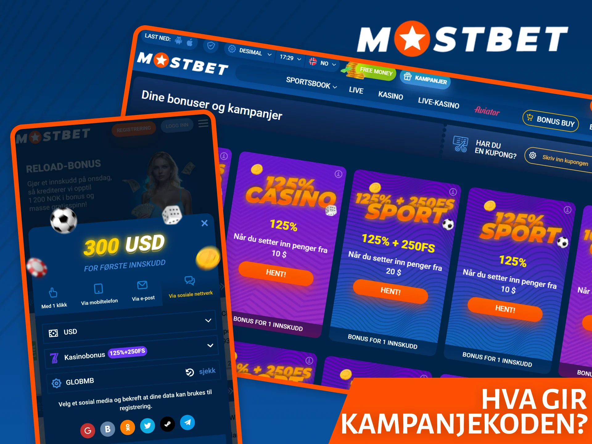 Lær hva Mostbet-kampanjekoden gir nye spillere.