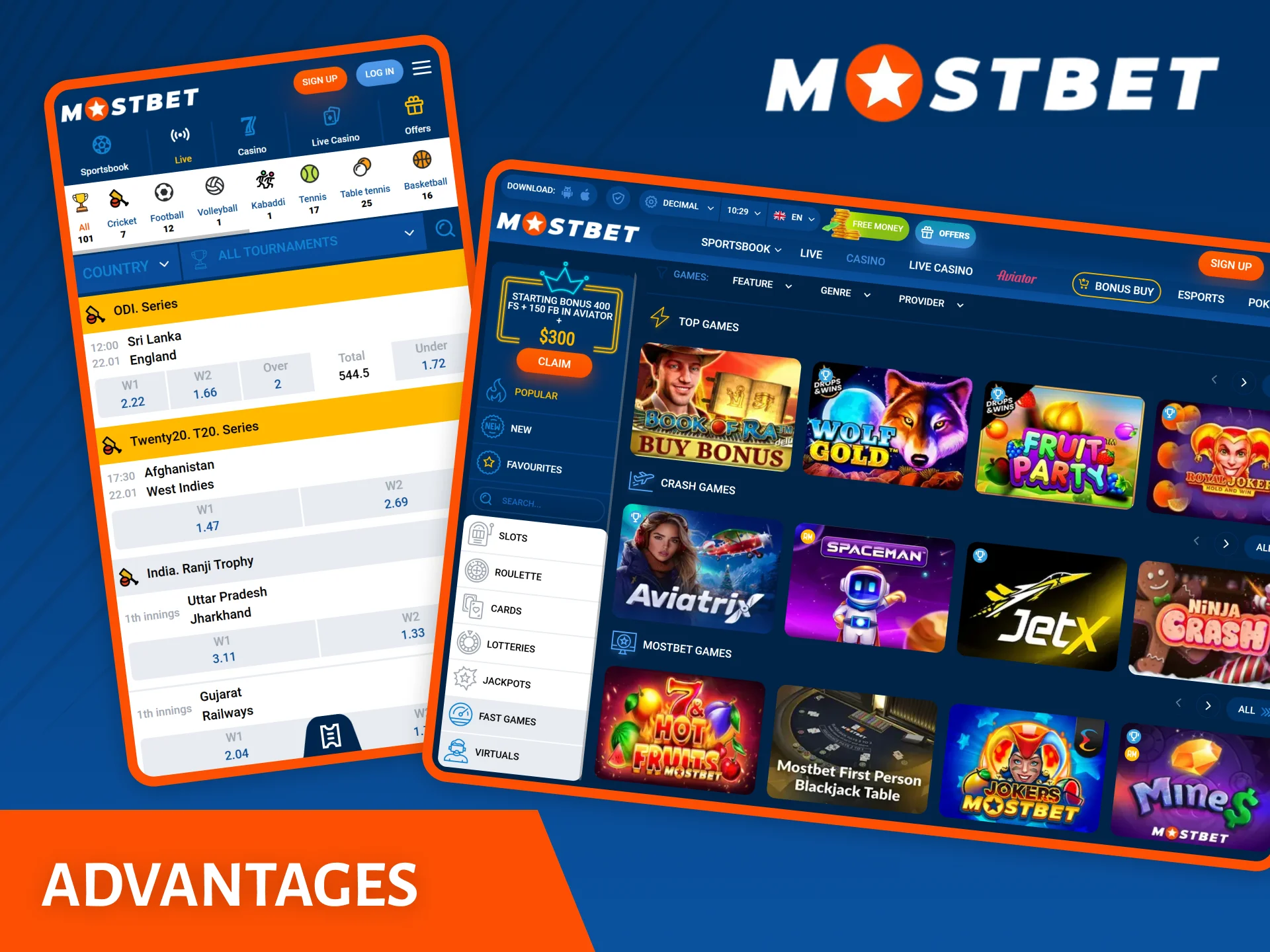 The Mostbet mirror has many advantages, including quick access to the site from different regions.