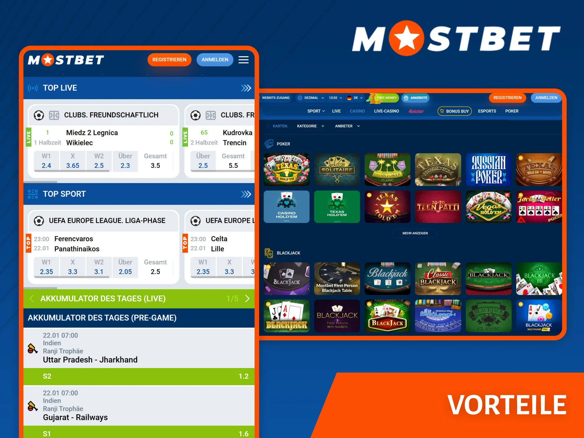 De Mostbet-mirror heeft veel voordelen, waaronder snelle toegang tot de site vanuit verschillende regio's.