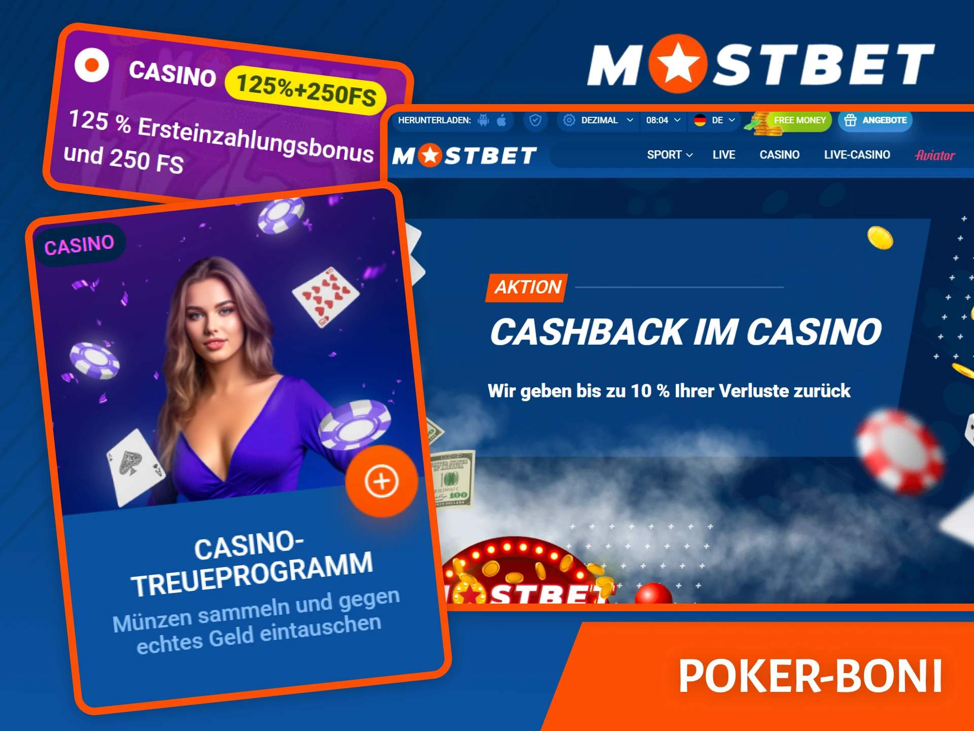 Aktivieren Sie exklusive Mostbet Poker-Boni, um Ihre Bankroll zu erhöhen.