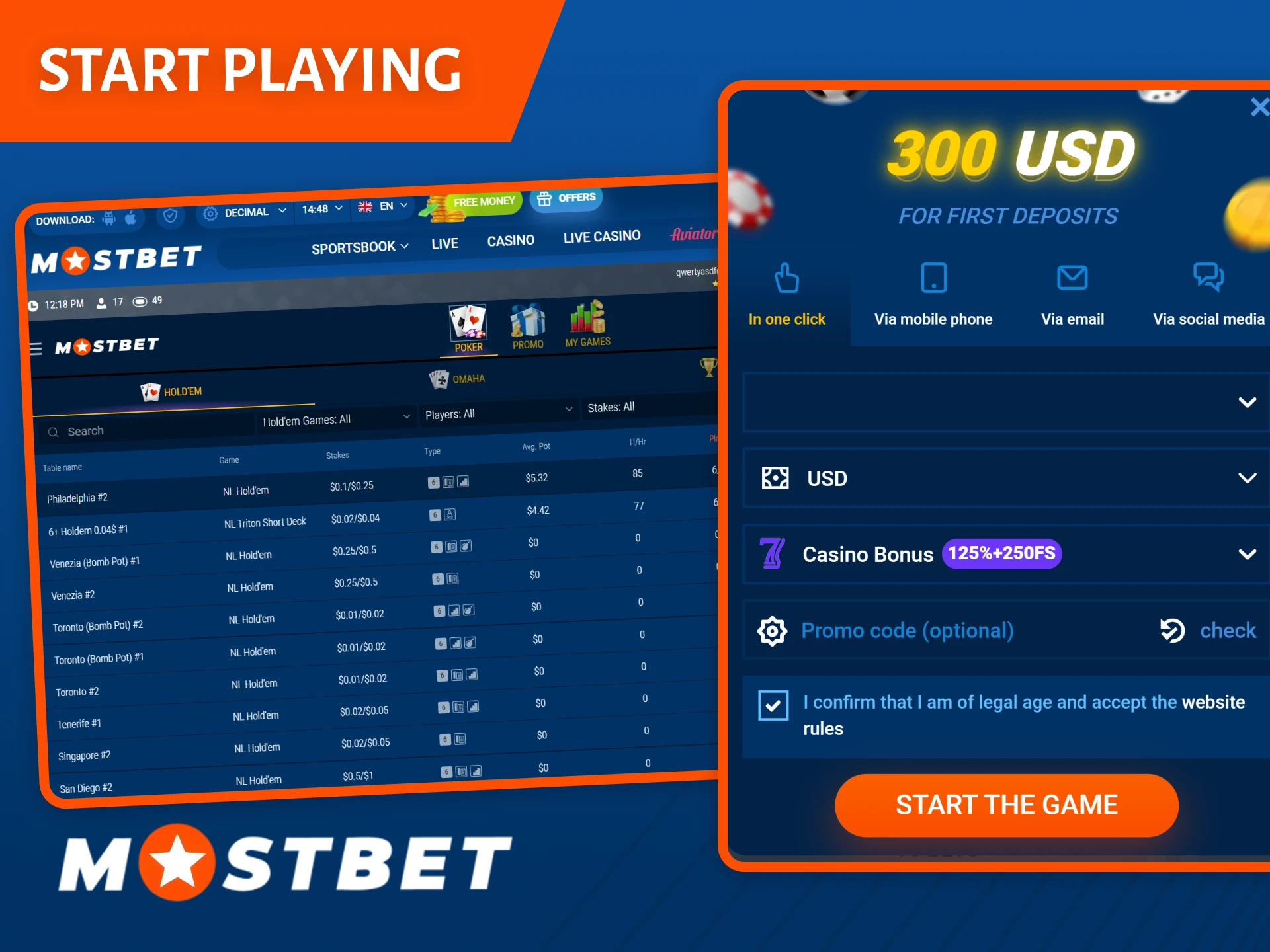 Follow our guide on how to start playing poker on Mostbet today.