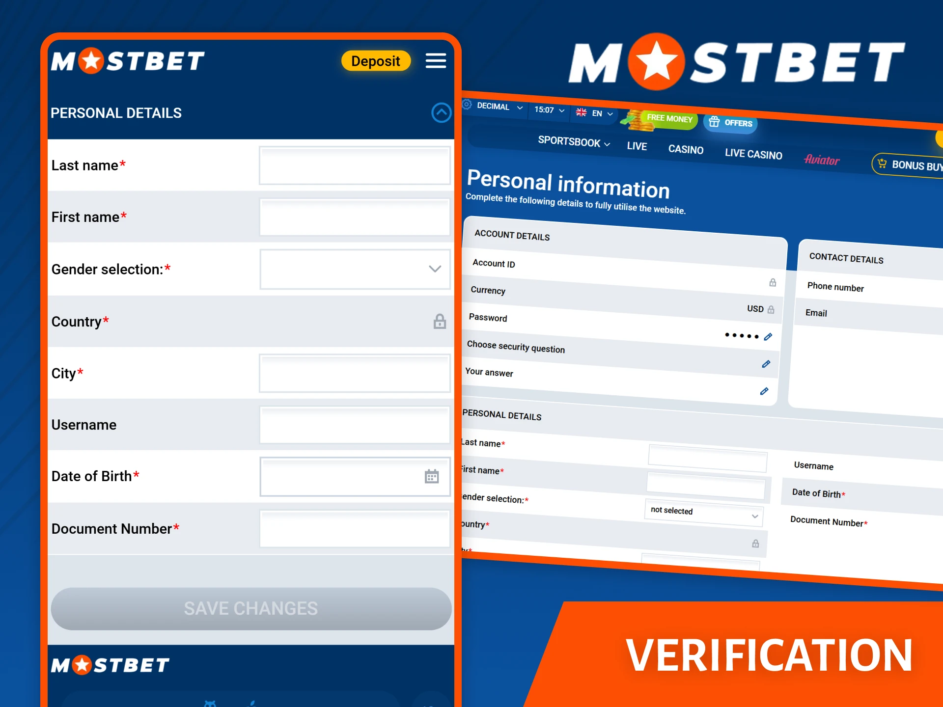 Complete your account verification to ensure secure withdrawals at Mostbet.