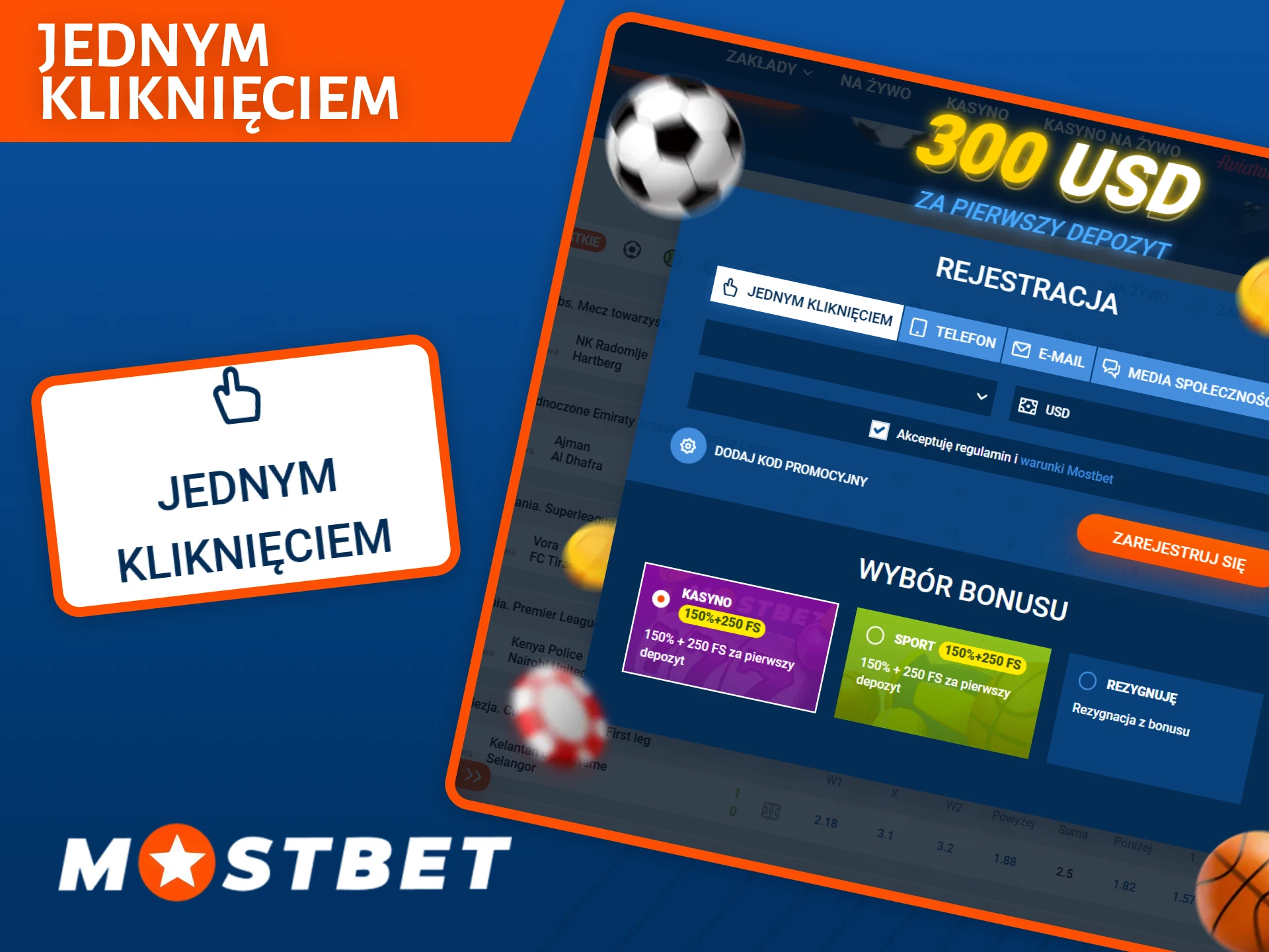 Wybierz najszybszą Rejestrację jednym kliknięciem na Mostbet, aby natychmiast zacząć grę.