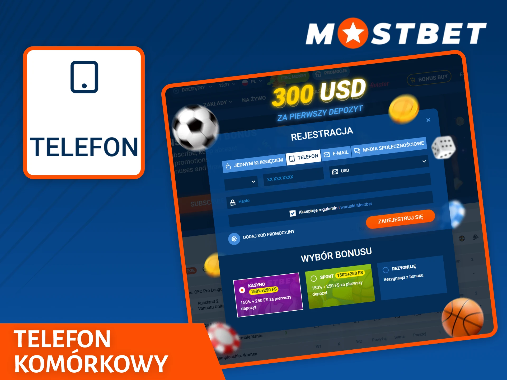 Wypróbuj rejestrację przez numer telefonu komórkowego na Mostbet, aby uzyskać szybki dostęp.