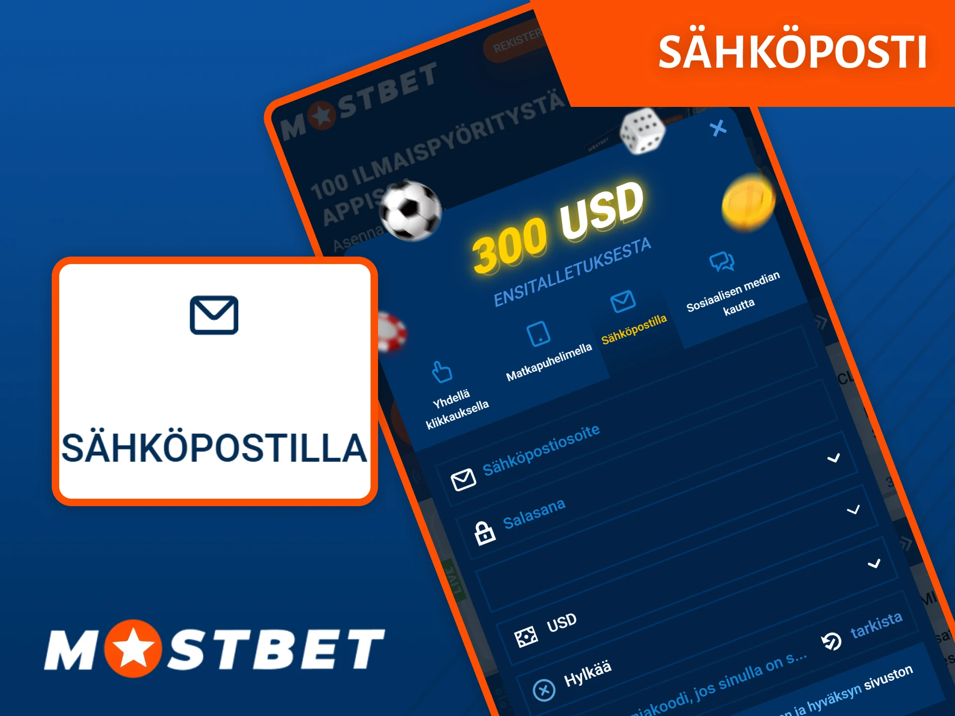 Viimeistele rekisteröityminen sähköpostitse Mostbet-sivustolla päästäksesi käsiksi kaikkiin ominaisuuksiin.