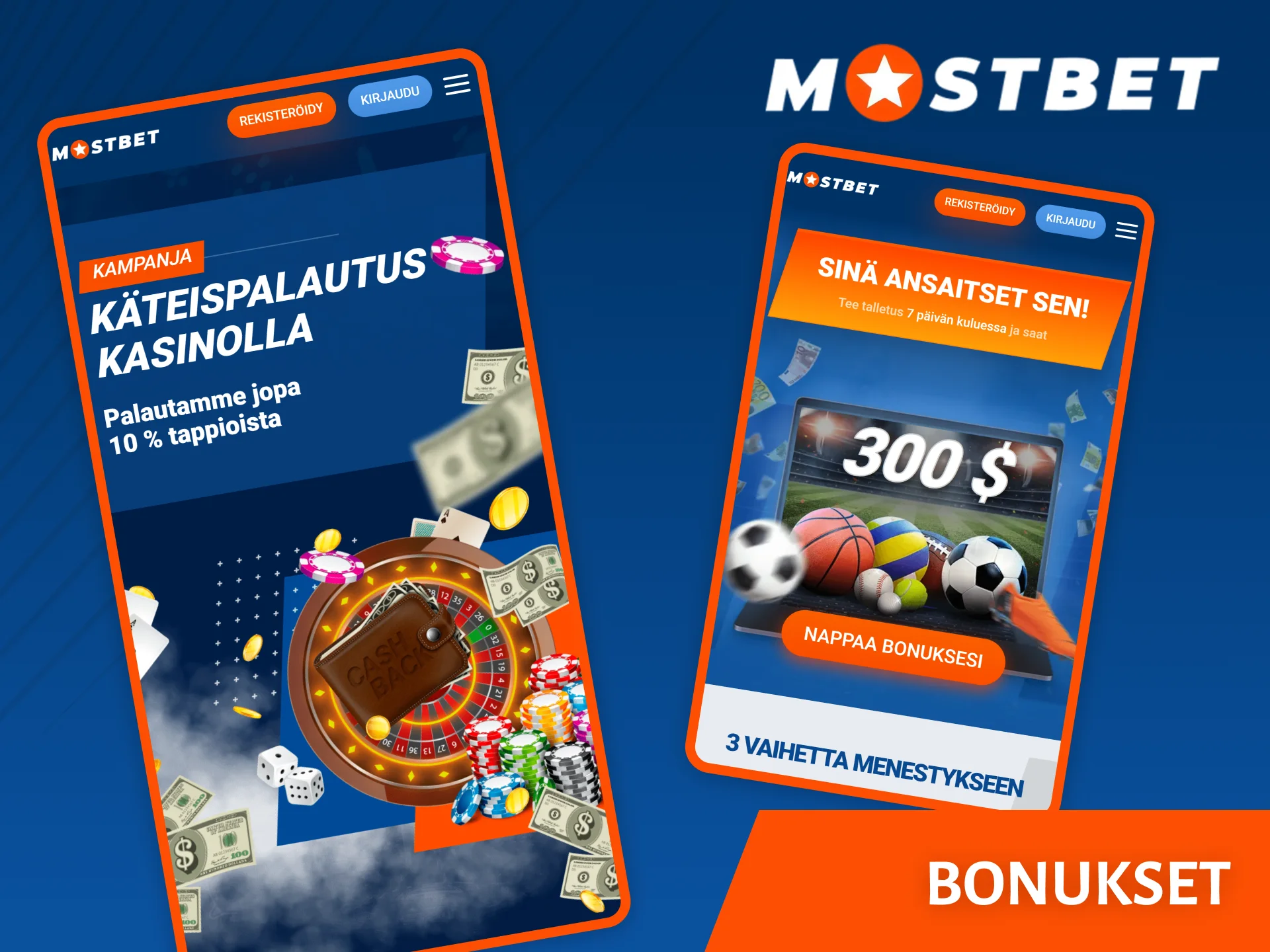 Valitse Mostbetin parhaat bonukset urheiluvedonlyöntiin tai kasinopeleihin.