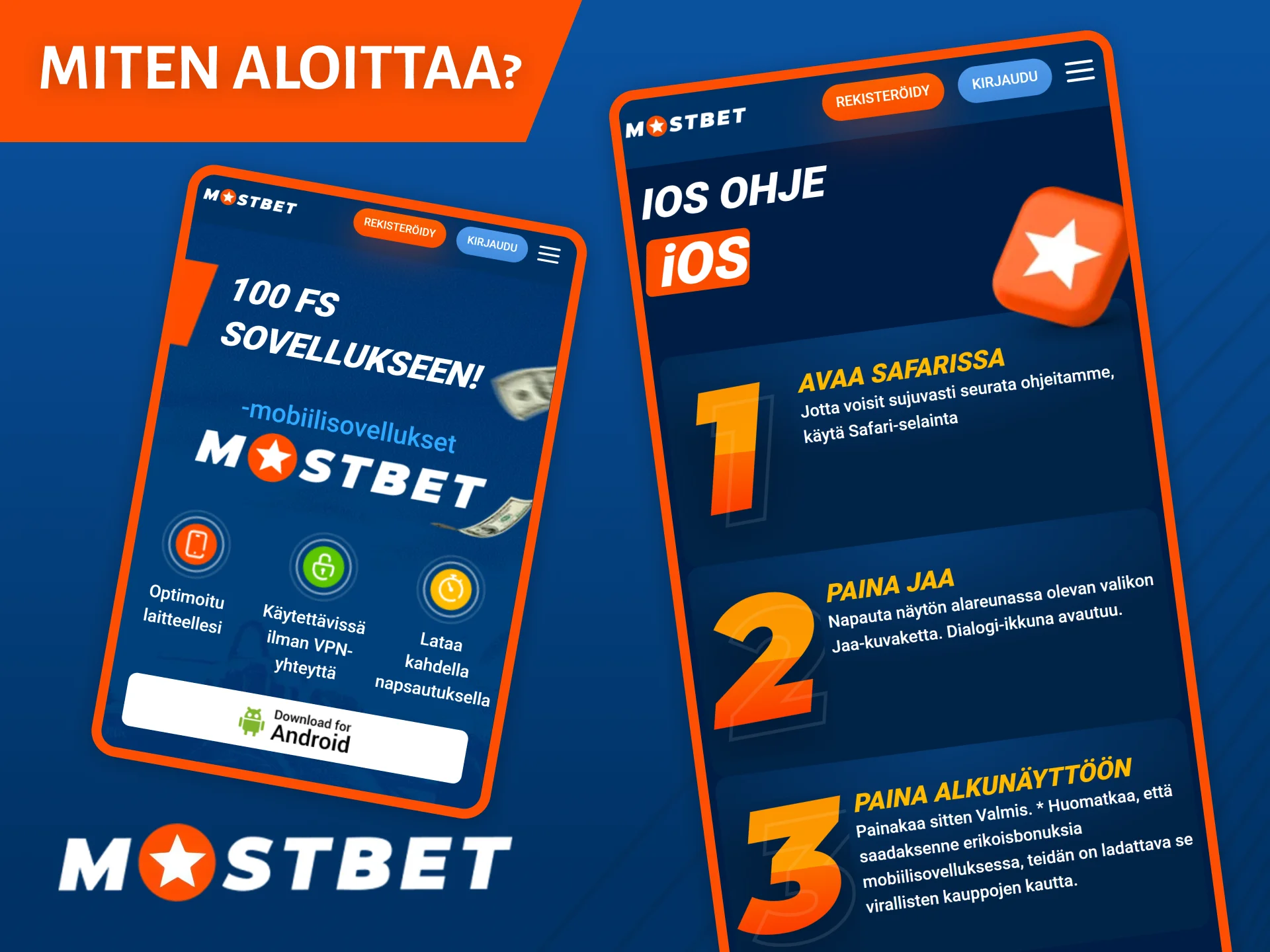 Ota selvää, miten voit aloittaa Mostbet-sovelluksen käytön mobiililaitteellasi.