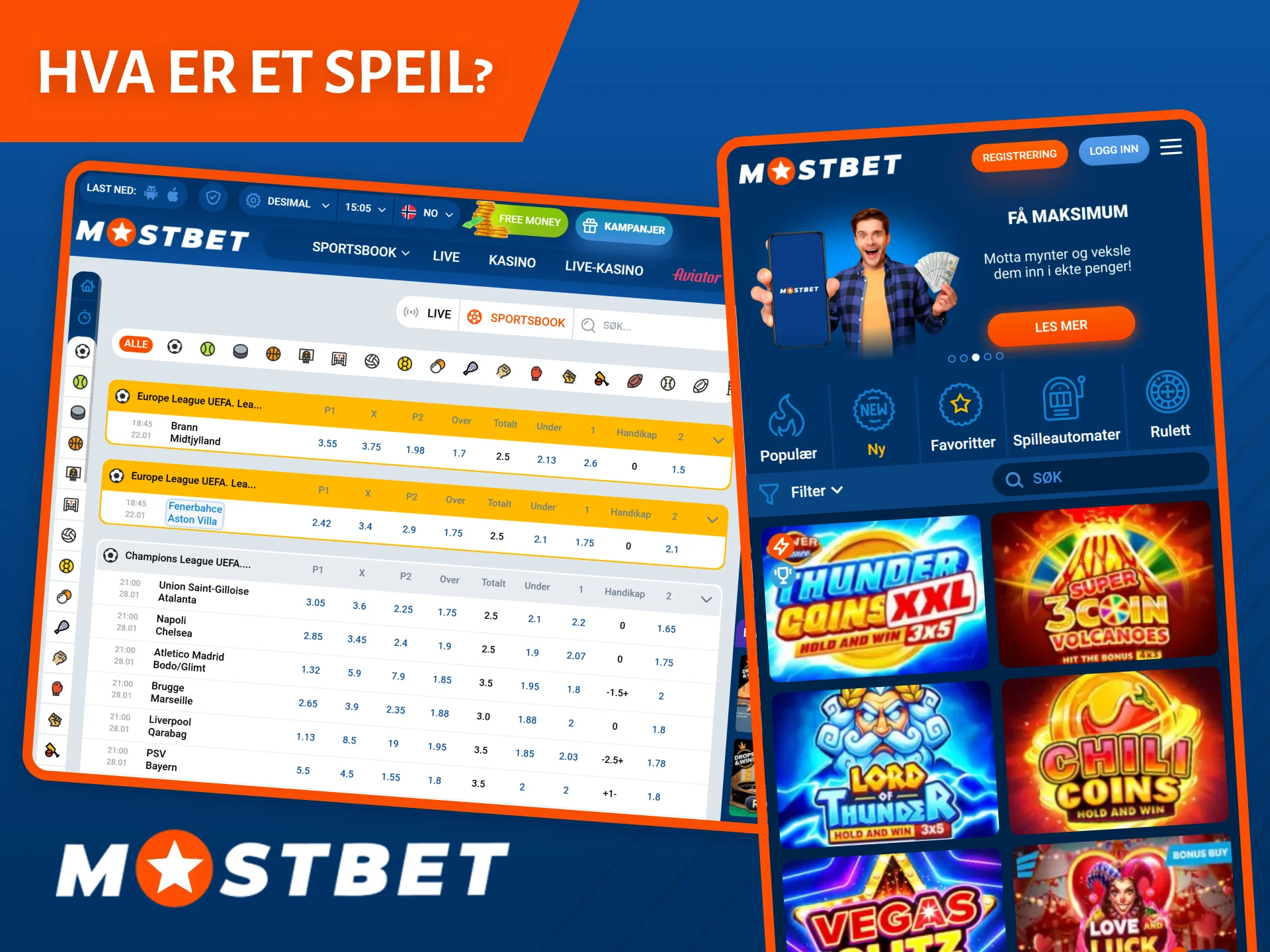 Mostbet-speilet er en eksakt kopi av nettstedet med tilgang til alle plattformens funksjoner.