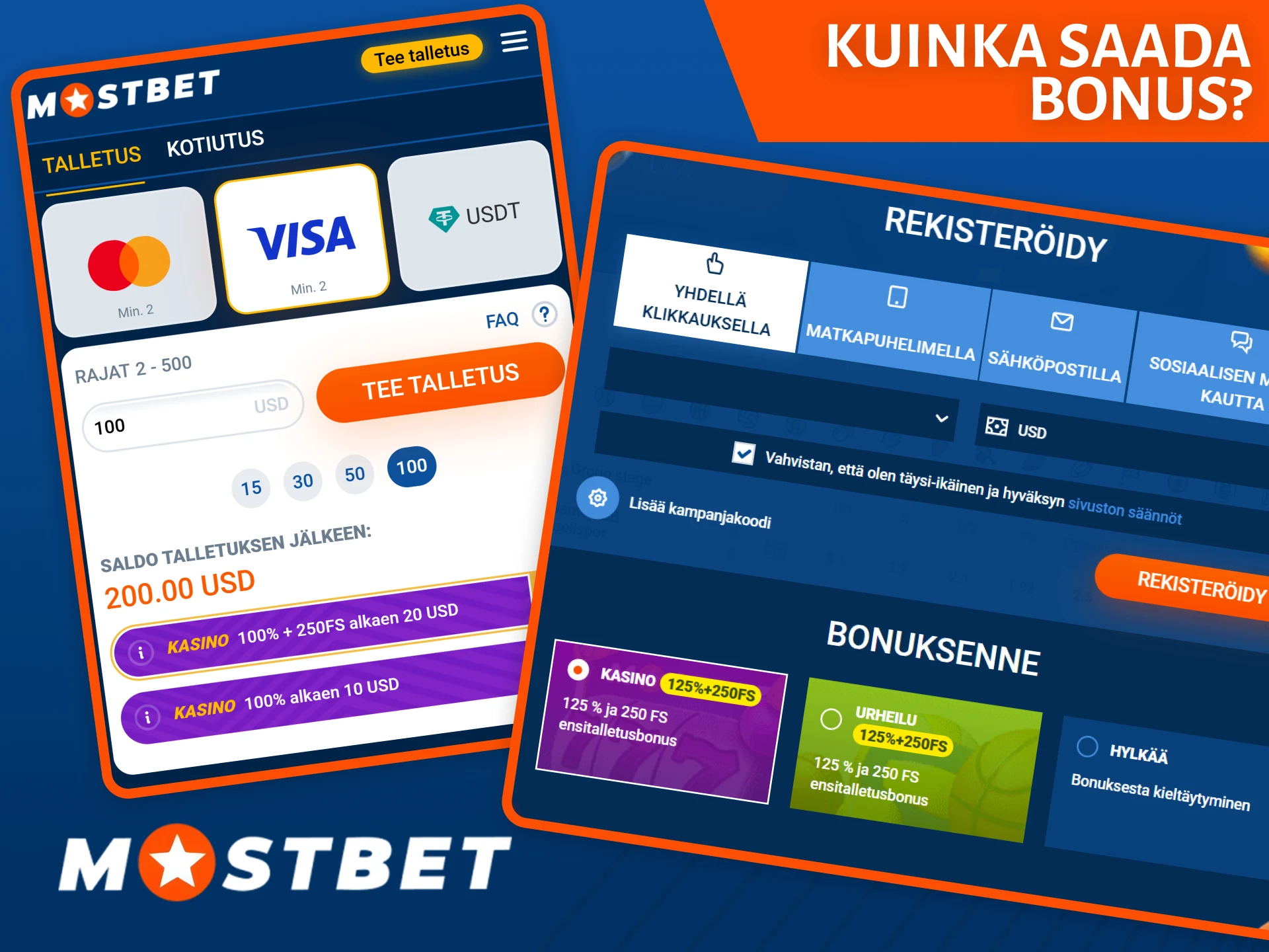 Seuraa oppaamme siitä, miten saat tervetuliaisbonuksen .