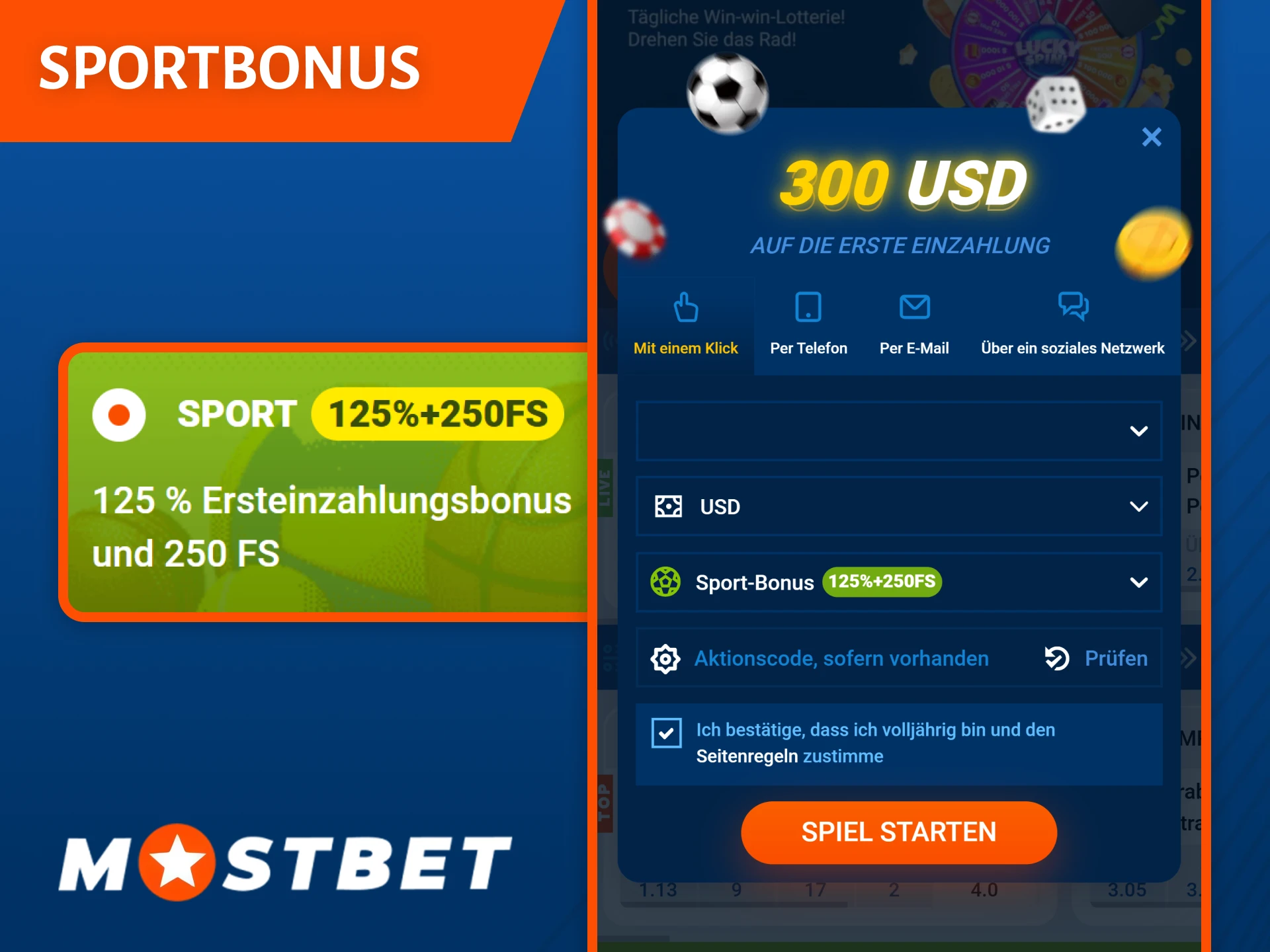 Holen Sie sich Ihren offiziellen Mostbet Willkommensbonus für Sportwetten und gewinnen Sie.