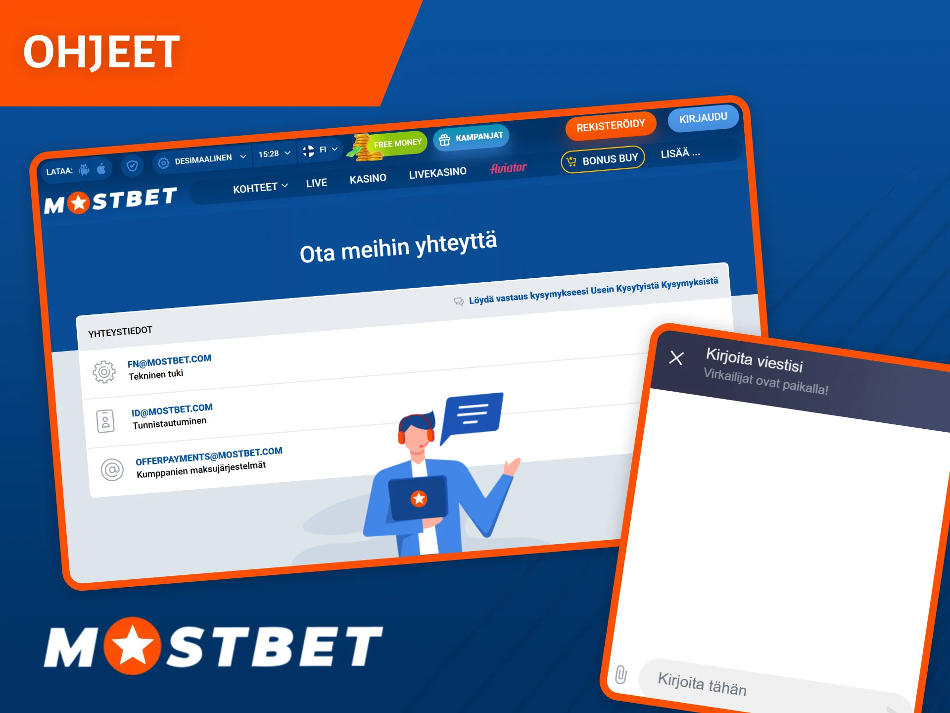 Mostbetin asiakaspalveluun ottaminen yhteyttä on erittäin helppoa, jos noudatat näitä yksinkertaisia ohjeita.