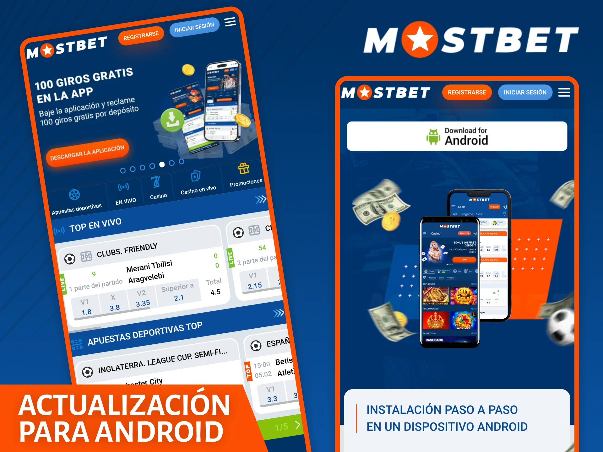 Descubra cómo actualizar la aplicación Mostbet para Android.