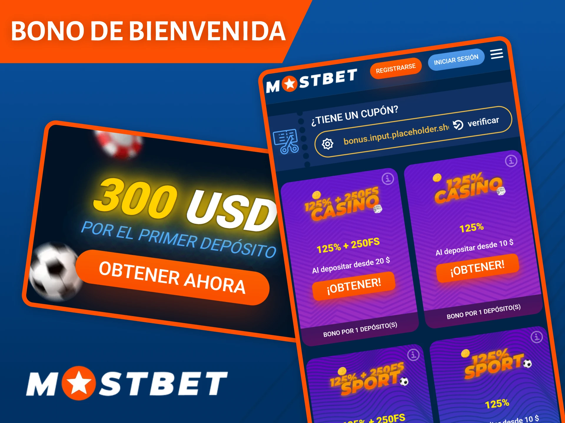 Regístrate en la plataforma Mostbet y recibe un bono de bienvenida directamente en la aplicación.