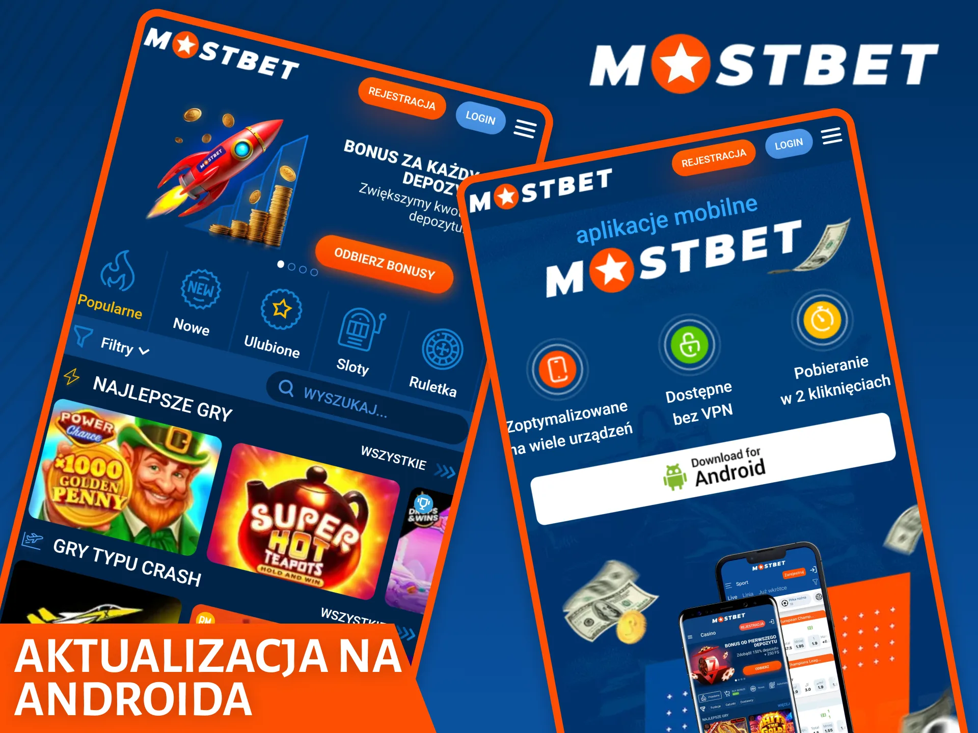 Dowiedz się, jak zaktualizować aplikację Mostbet na Androida.