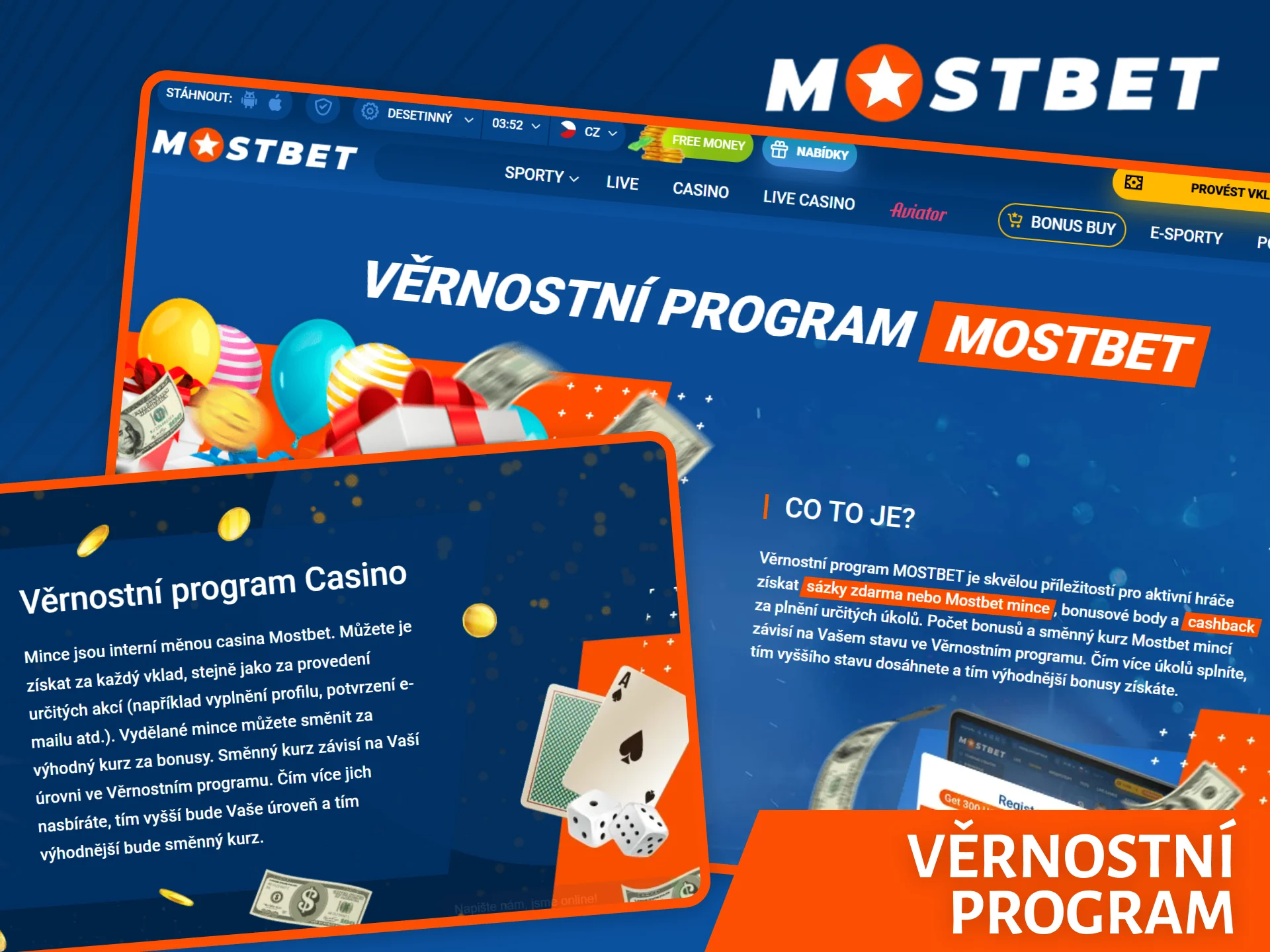 Připojte se k věrnostnímu programu Mostbet a získejte exkluzivní odměny a výhody.