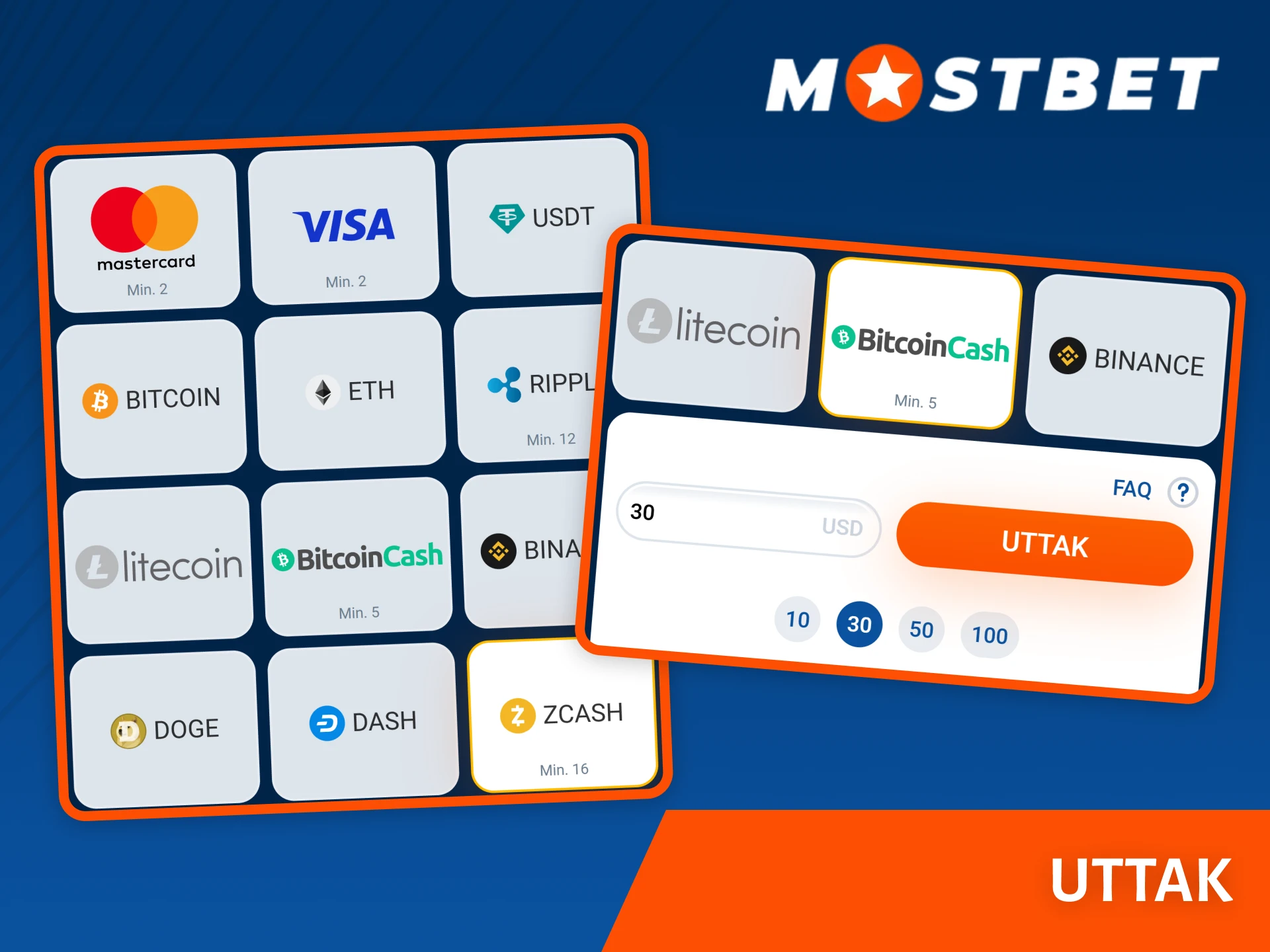 Ta ut pengene dine fra Mostbet-kontoen din.