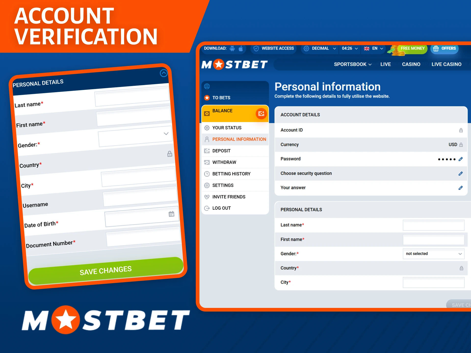 Complete your Mostbet account verification to ensure secure and fast withdrawals.