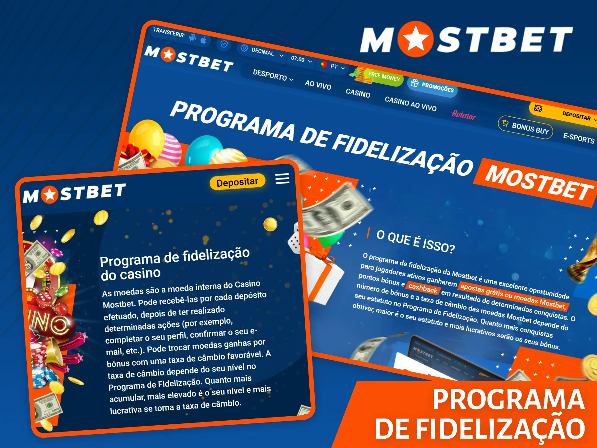 Participe do programa de fidelidade da Mostbet para desbloquear recompensas e benefícios exclusivos.