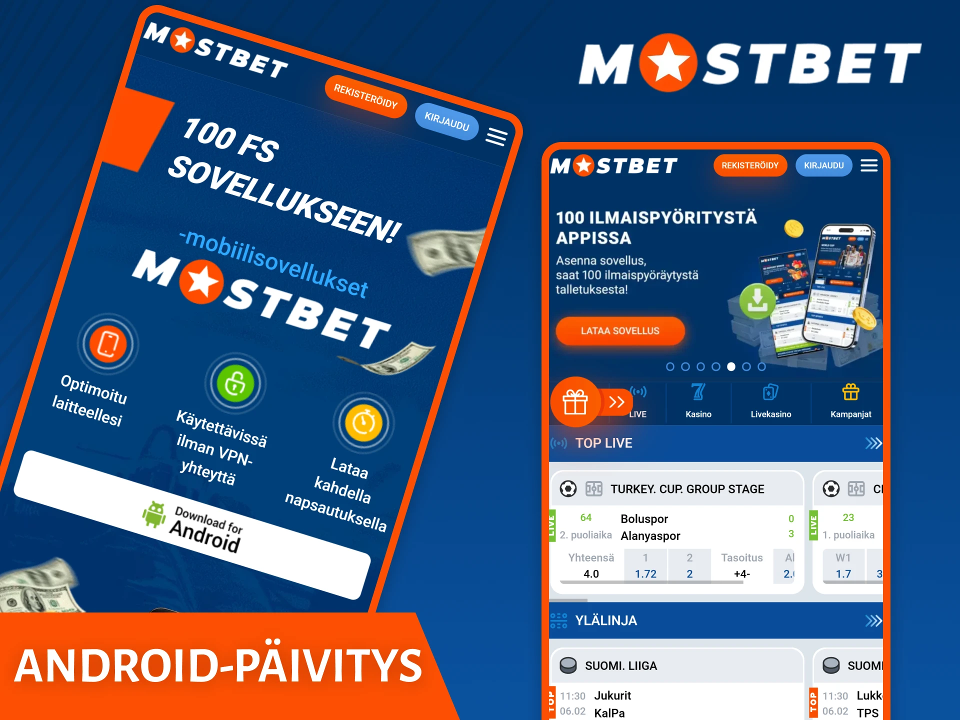 Ota selvää, miten voit päivittää Mostbet-sovelluksen Androidille.