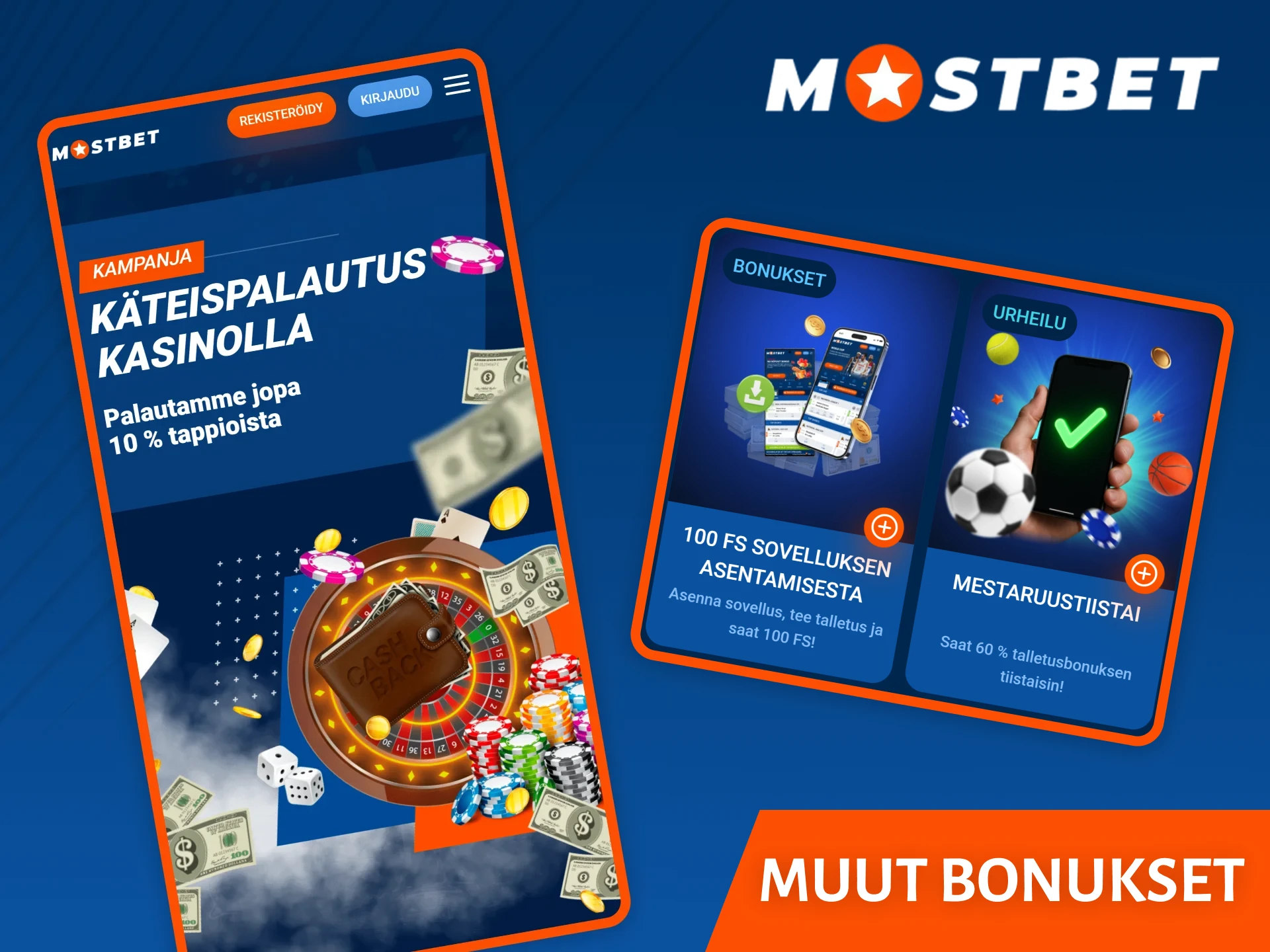 Tutustu muihin Mostbet-sovelluksen bonuksiin.