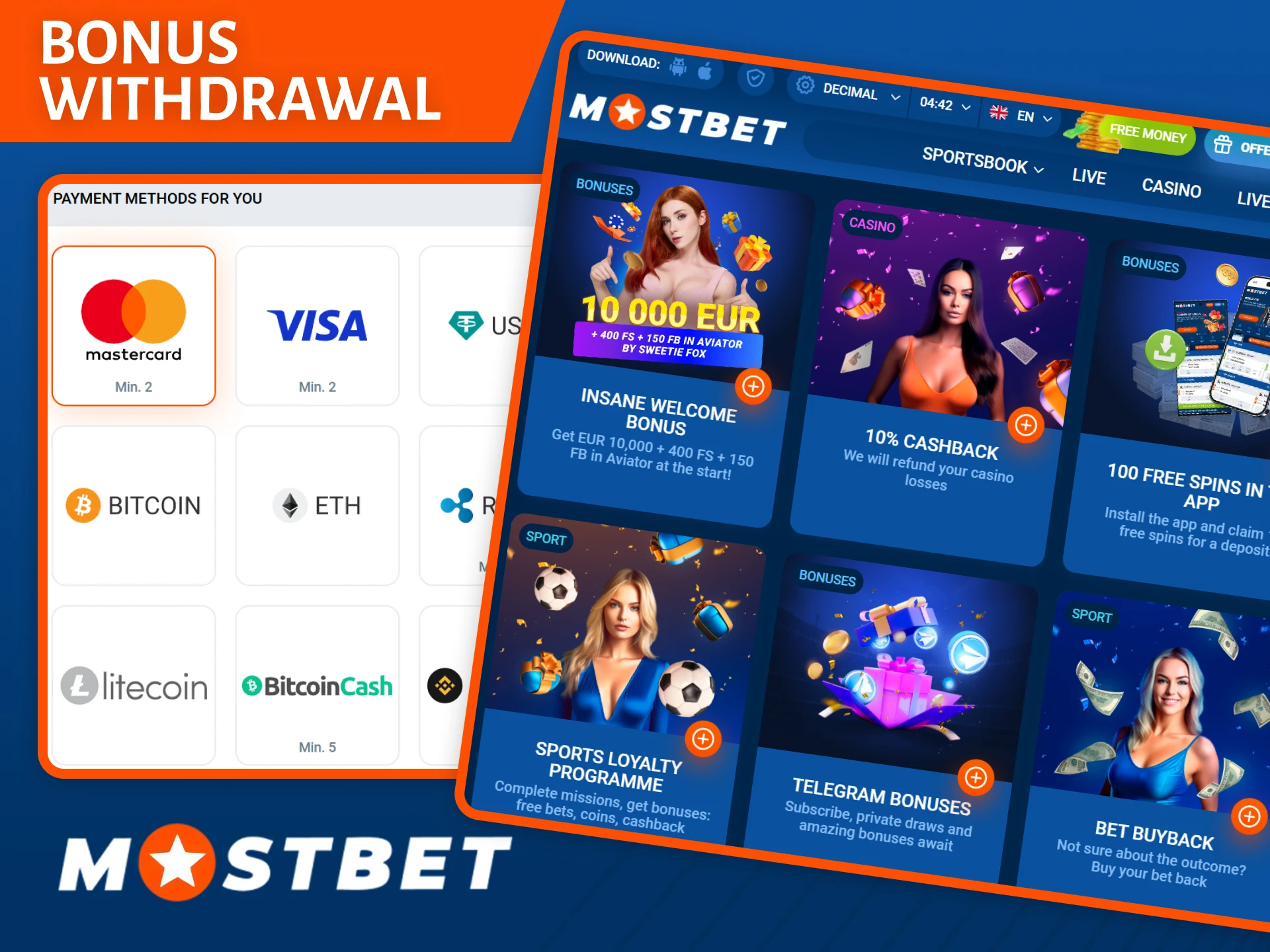 Find out how to withdraw bonus money from your Mostbet account.