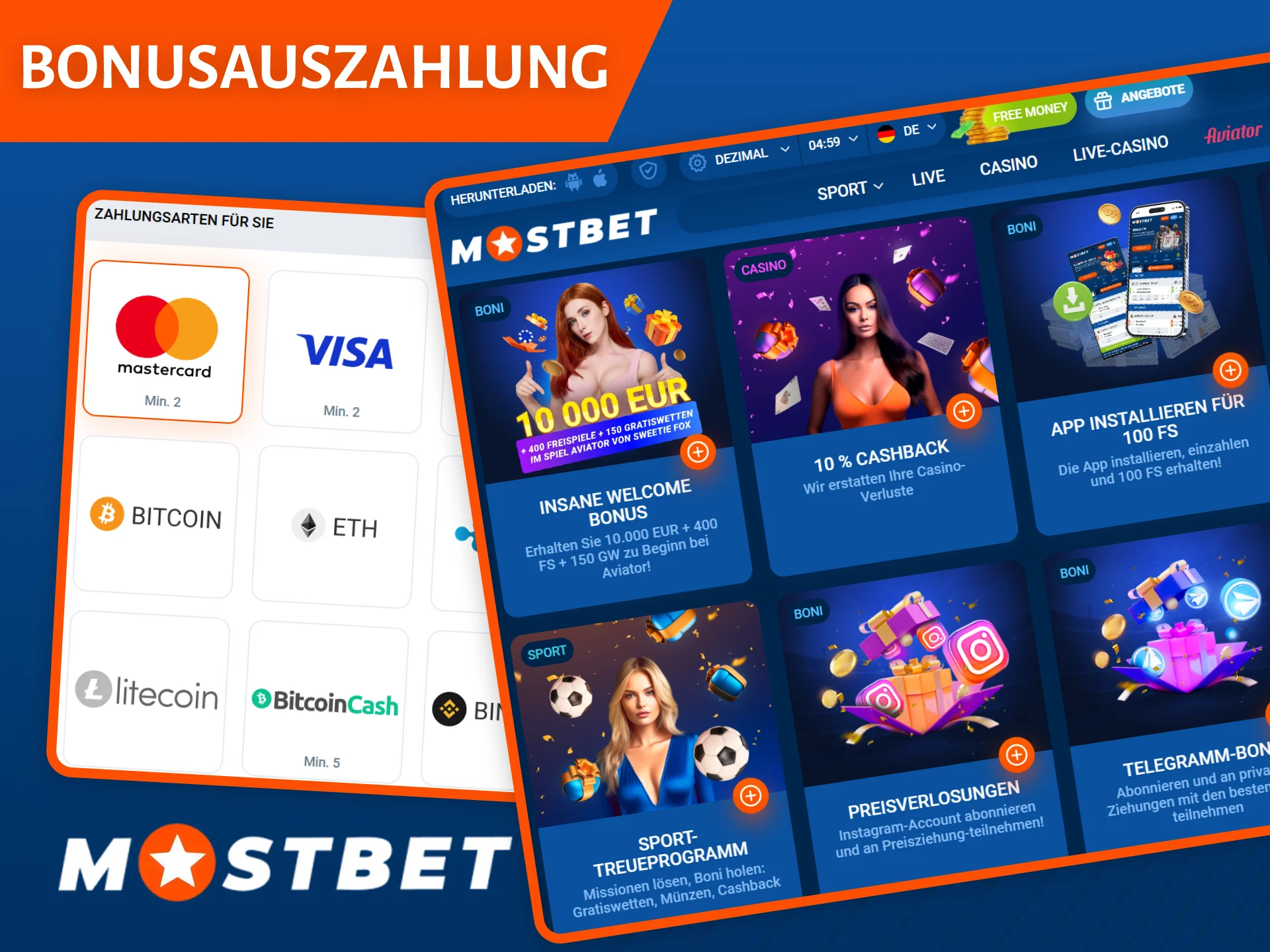 Erfahren Sie, wie Sie Bonusgelder von Ihrem Mostbet-Konto abheben können.