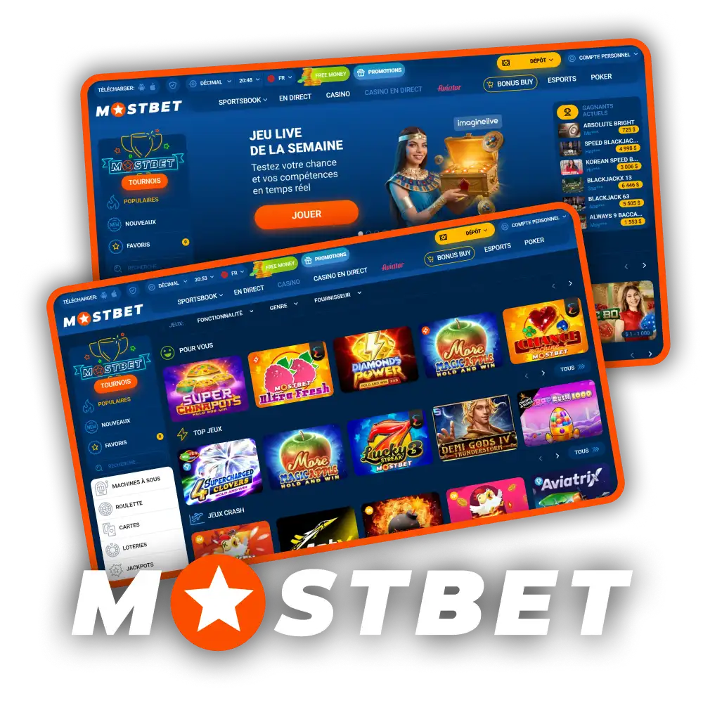 Jouez aux jeux de casino sur Mostbet et gagnez de l'argent.