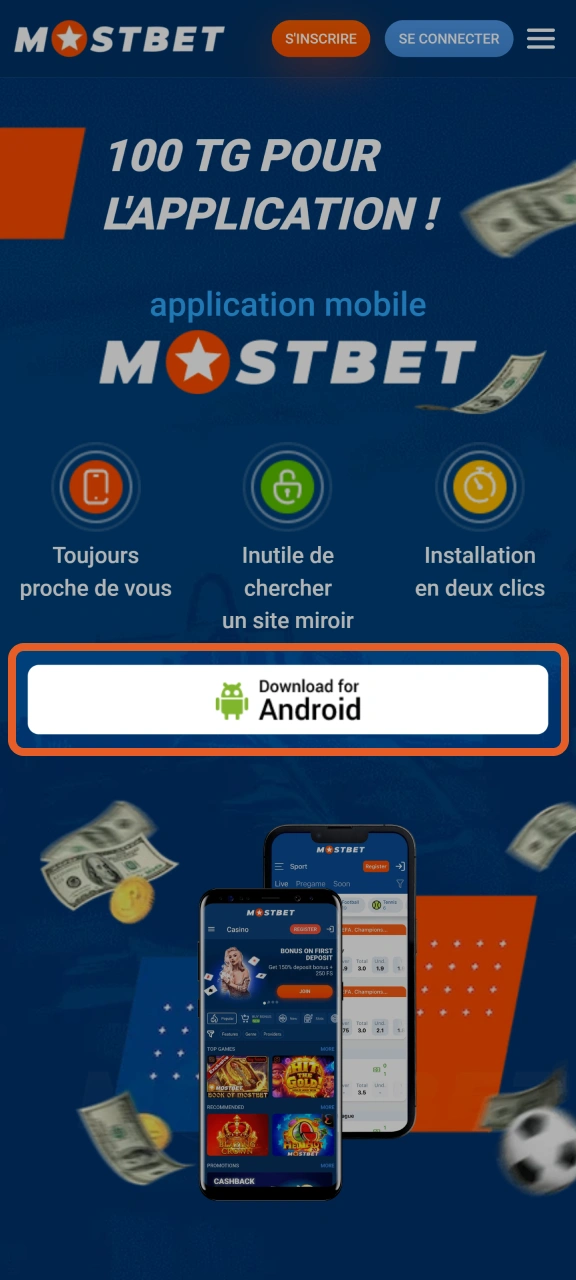 Découvrez comment télécharger l'application Mostbet pour Android.