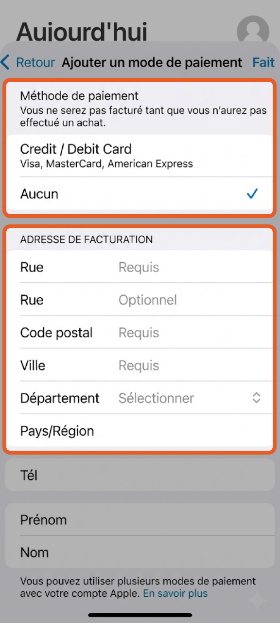 Remplissez les informations demandées pour accéder à l'application Mostbet.