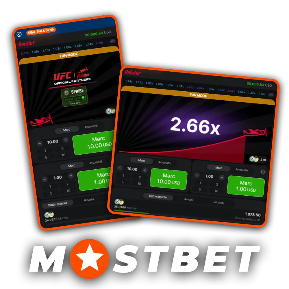 Mostbet Kazinosunda məşhur Aviator oyununda sizi sürətli qələbələr və həyəcan gözləyir.