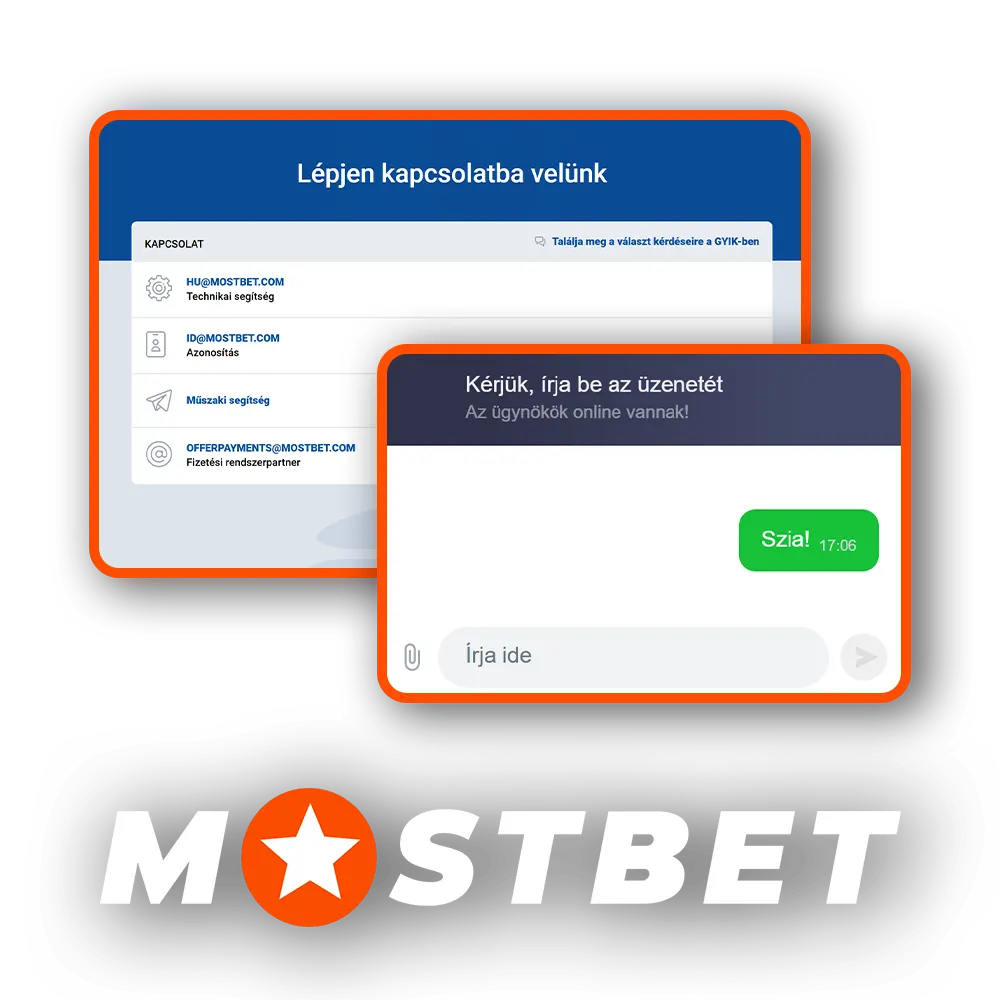 Használja az ügyfélszolgálat hivatalos elérhetőségeit a kérdései megoldásához a Mostbet-en.