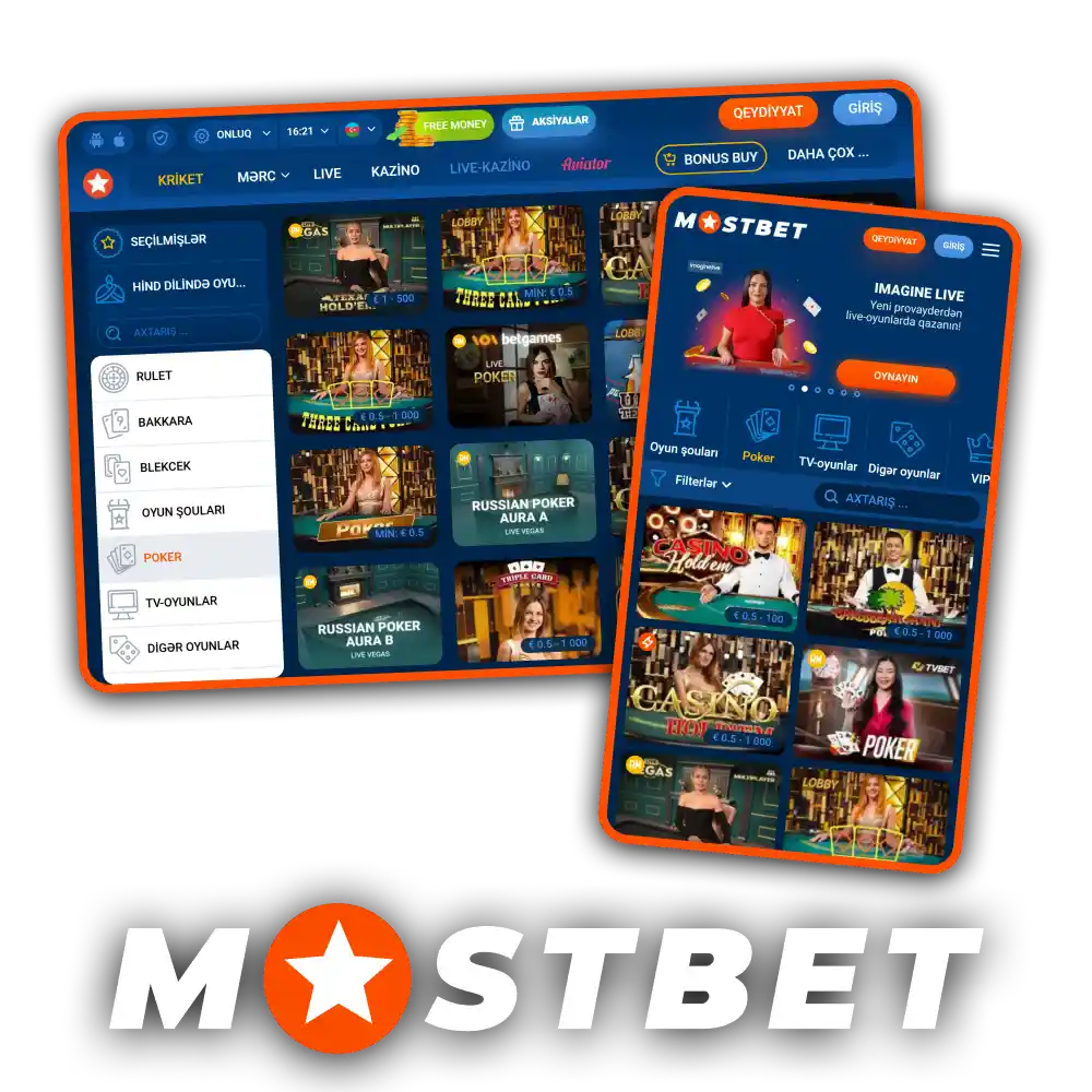 Mostbet kazino bölməsində sizi maraqlı poker oyunları gözləyir.