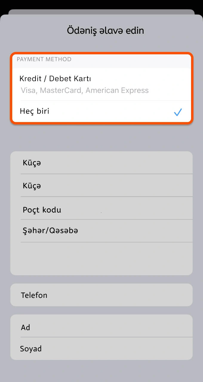 Mostbet-də təhlükəsiz və təsdiqlənmiş təcrübə üçün tələb olunan ödəniş məlumatlarını doldurun.